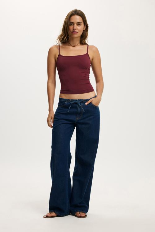 Lyocell wide pant - world blue