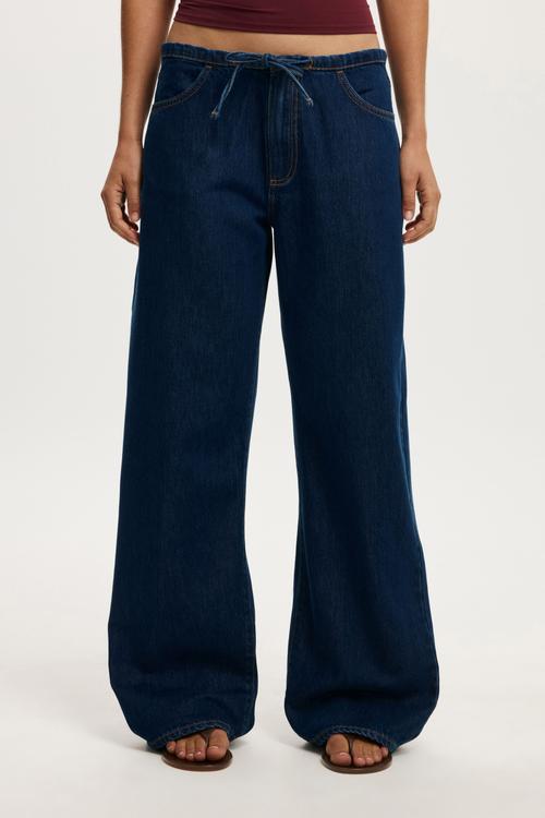 Lyocell wide pant - world blue