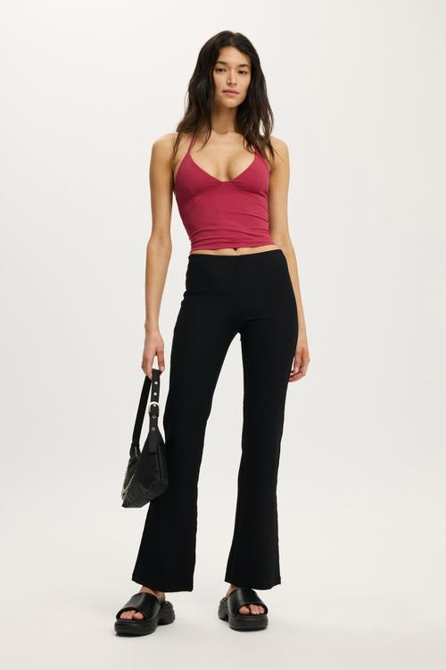 Ines pull on pant - black