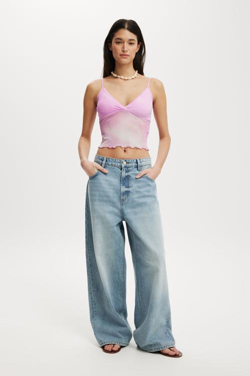 Ashley mesh cami - mirra pink blurred