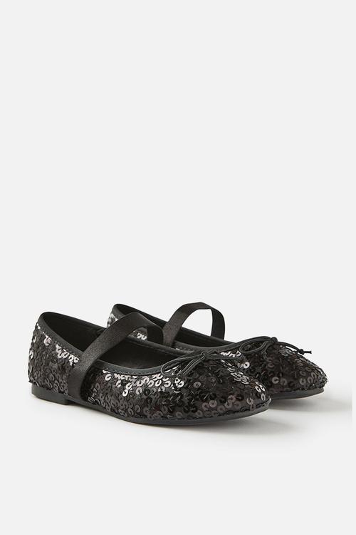 Olivia ballet flat - black sequin