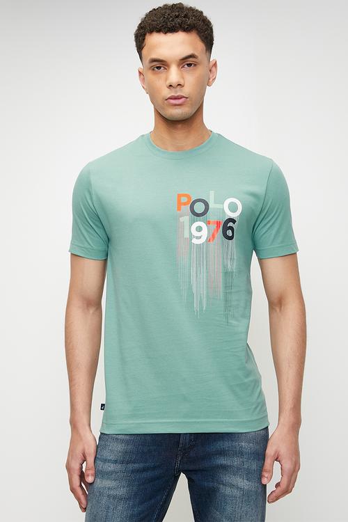 Bowie Drip Pony Ss T-Shirt - Aqua