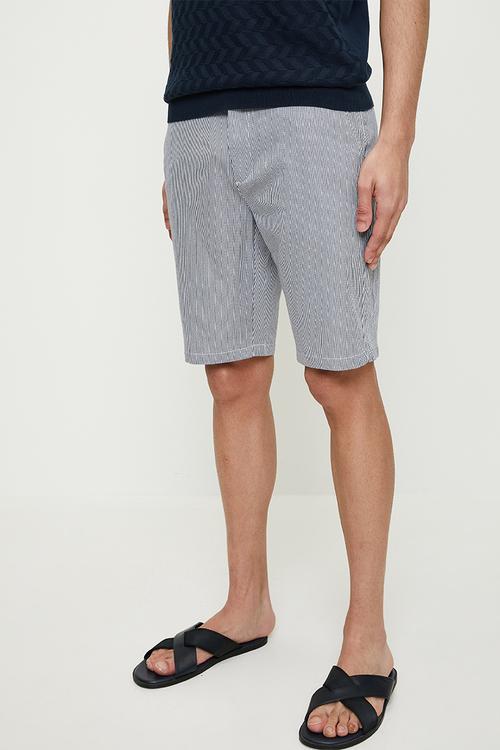 Mike striped shorts - blue
