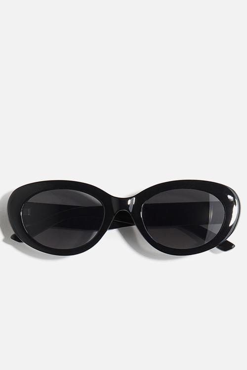 Oval sunglasses - black