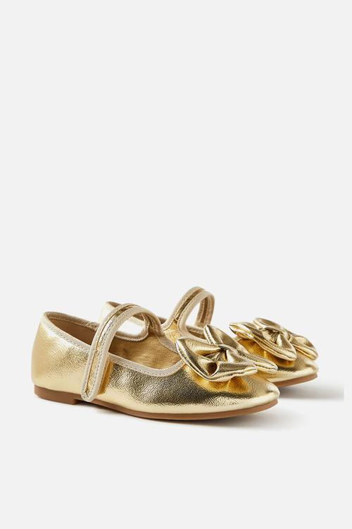 Olivia ballet flat - gold/bow