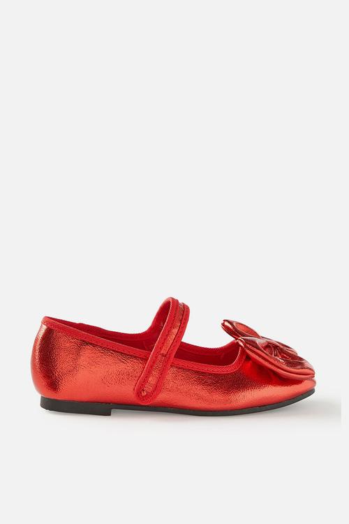 Olivia ballet flat - varsity red/bow