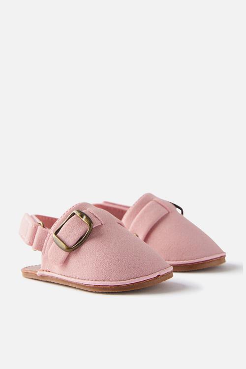 Mini tommy buckle slide - blush pink