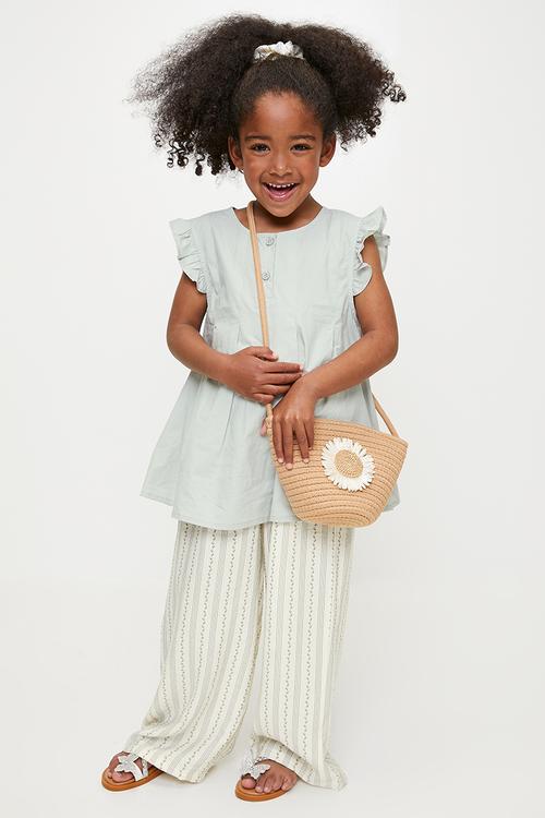 Top & bottom set with scrunchie - multi 