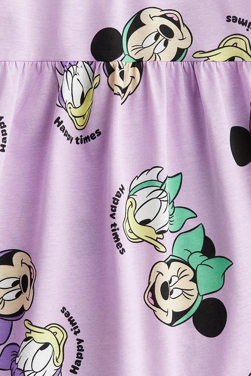 Printed cotton dress - purple/minnie mouse