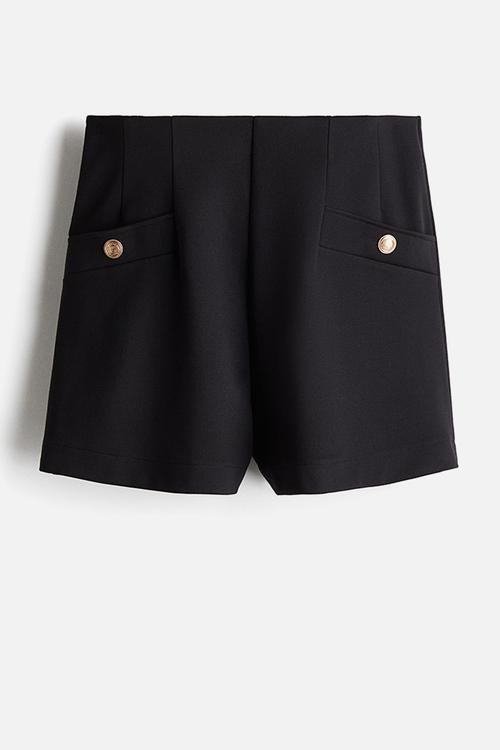 Interlock shorts - black