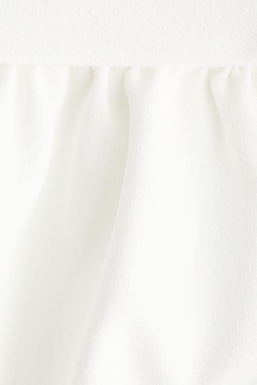 Flared jersey skirt - white