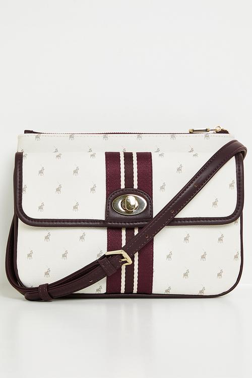 Oxford crossbody bag-  grey