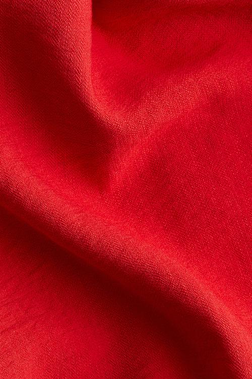 Crêpe mini dress - red