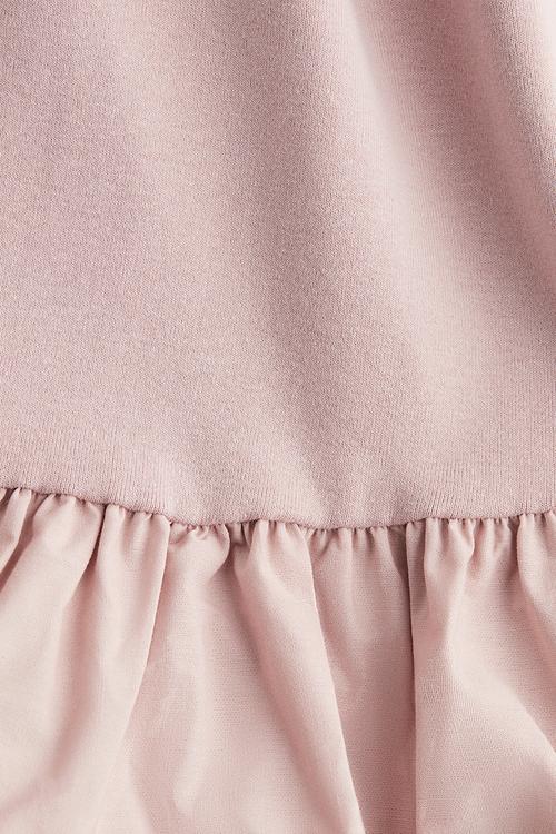 Bubble-hem vest top - dusty pink