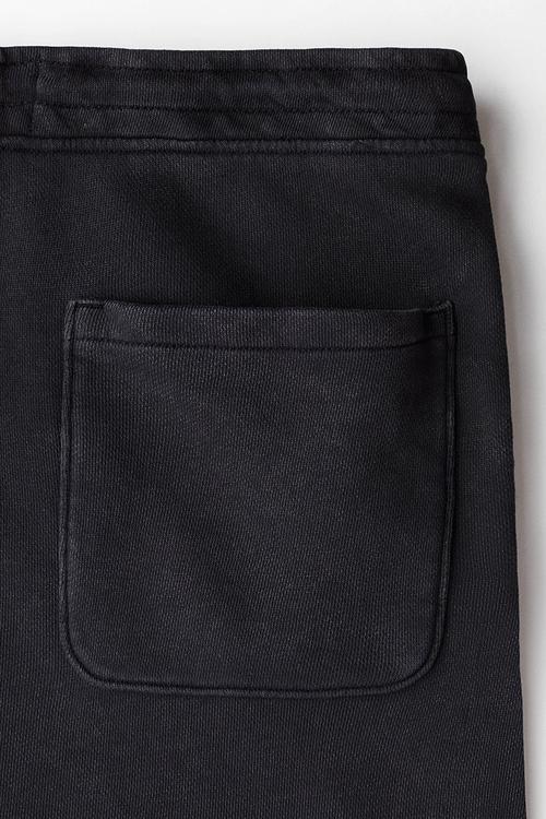 Regular fit sweatshorts - black