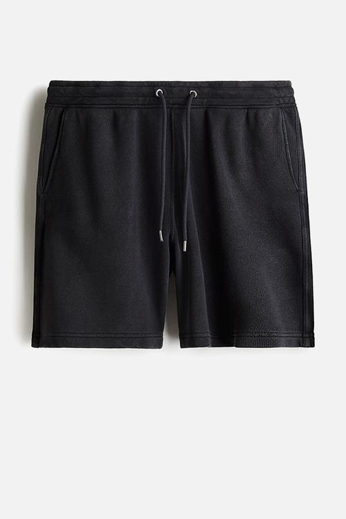 Regular fit sweatshorts - black
