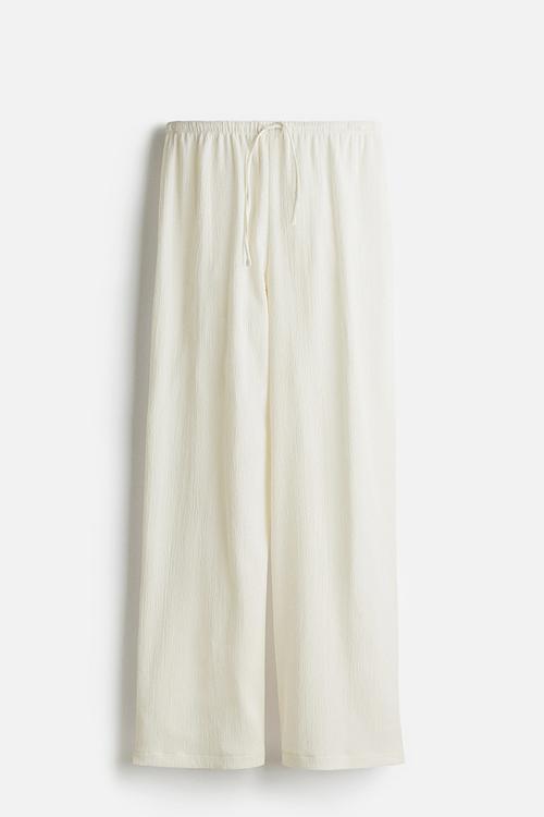 Drawstring trousers - white