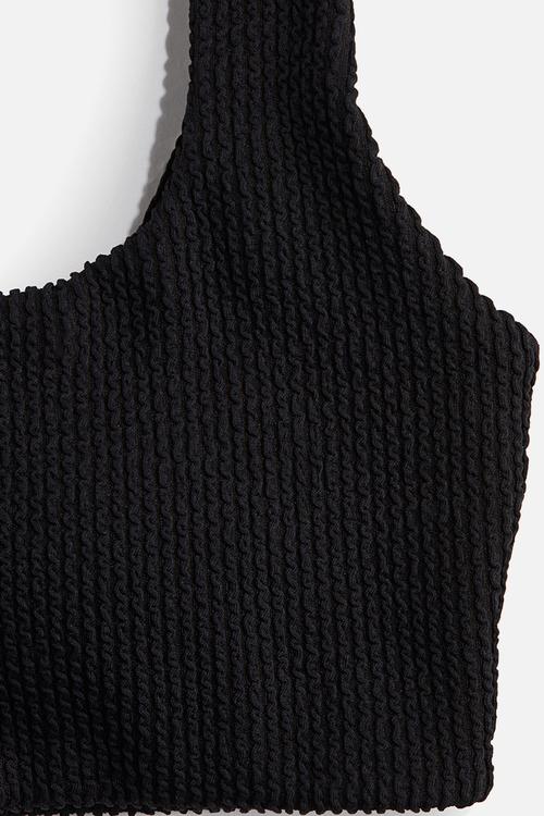 Padded bikini top - black