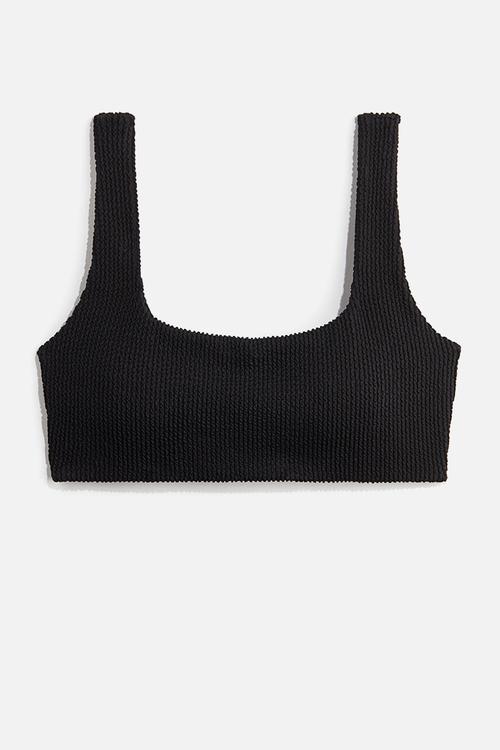 Padded bikini top - black