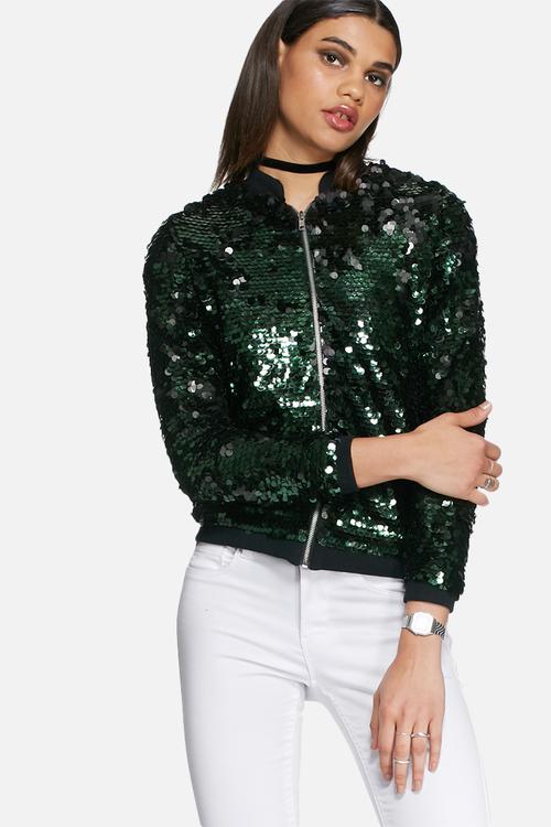 Sequin bomber