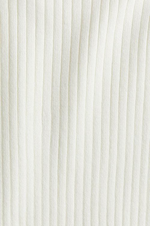 Rib-knit top - white