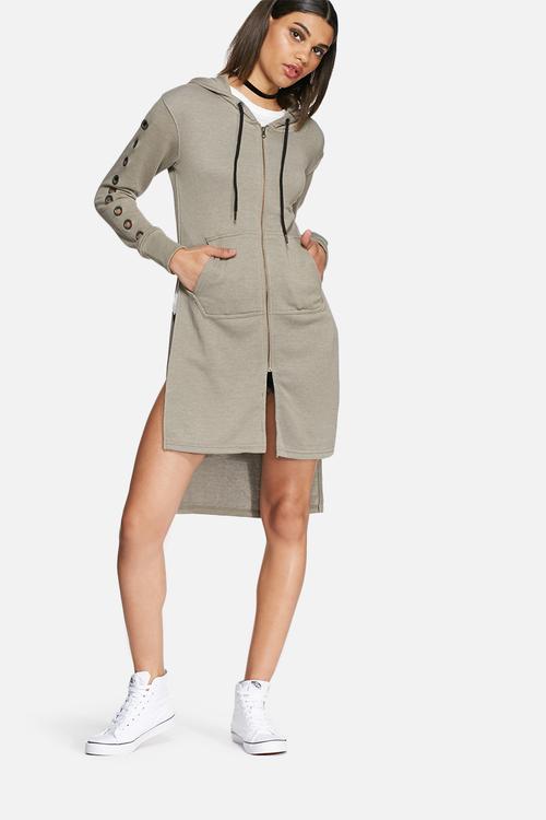 Eyelet sleeve jacket