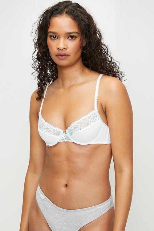 Sabrina lace lightly lined bra 2 pack - coconutmilkmorningmist/caramelcrushviolettull