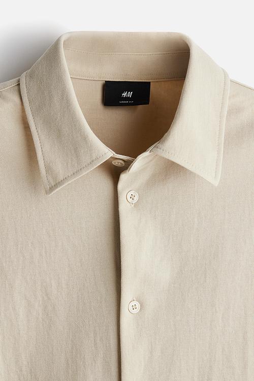 Loose fit shirt - beige
