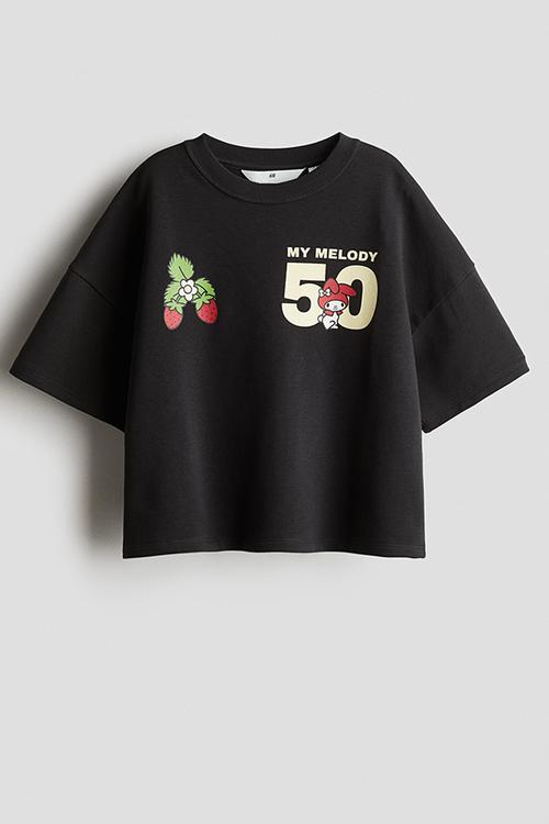 Printed t-shirt - dark grey my melody