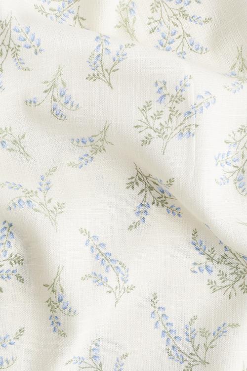 Tie-detail maxi dress - cream/floral 