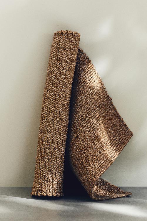 Jute runner rug - beige