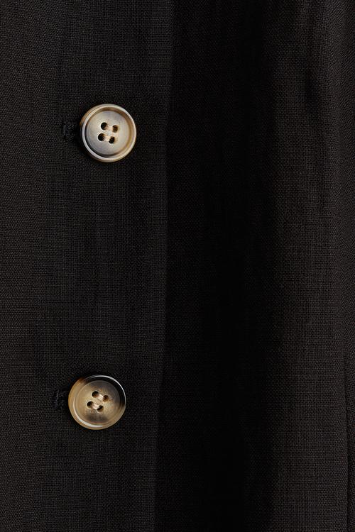 Tapered-waist waistcoat - black