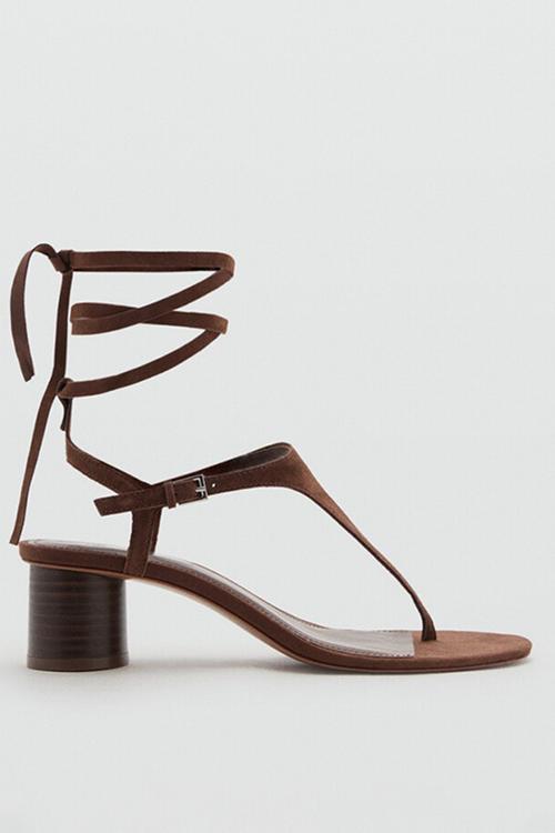 Jamaica leather heel - dark brown