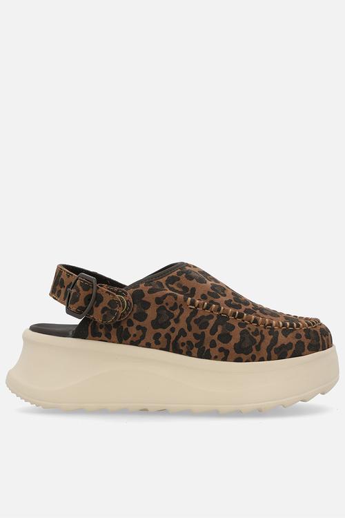 Delray clog suede - brown leopard