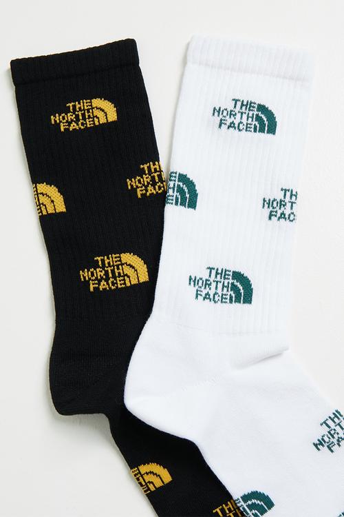 Everyday Crew Sock Logo - 2P - TNF Black-Summit Gold-TNF White-Hunter Green (FUQ)