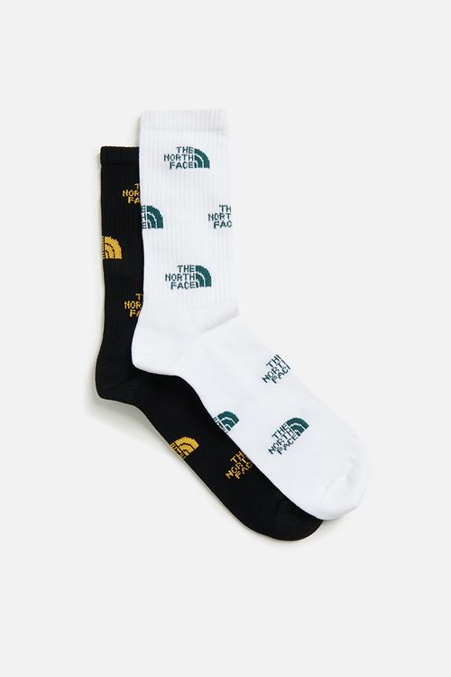 Everyday Crew Sock Logo - 2P - TNF Black-Summit Gold-TNF White-Hunter Green (FUQ)