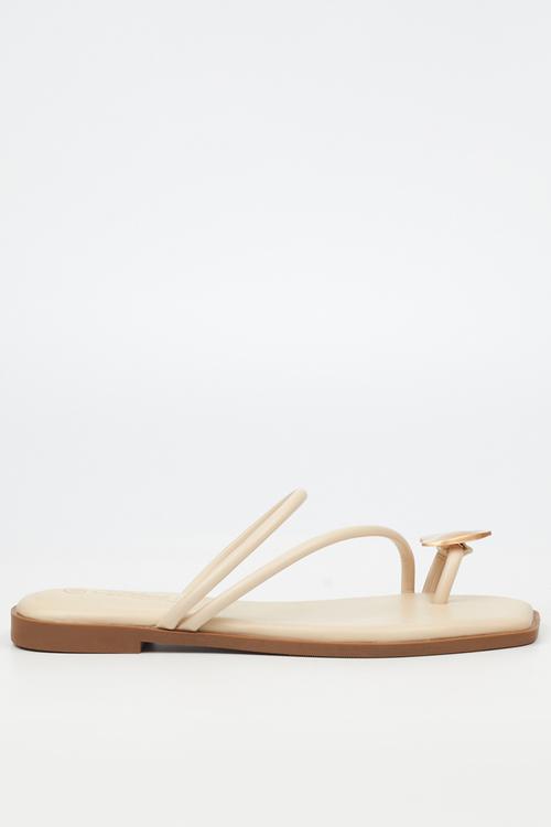 Naledi 4 flat sandal - bone