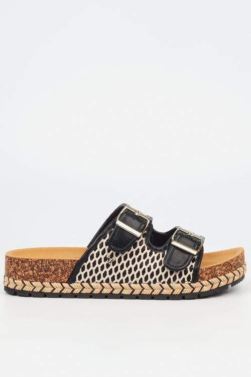 Maia 1 two strap slide - white