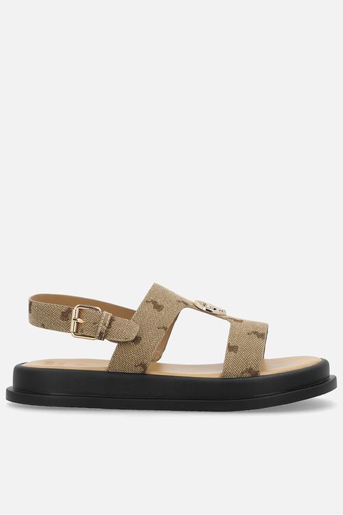 Moulded trim sandal - stone