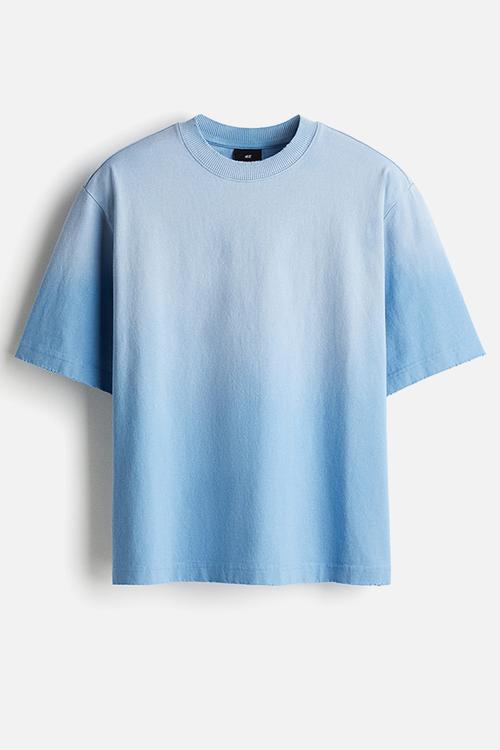Oversized fit t-shirt - blue ombre