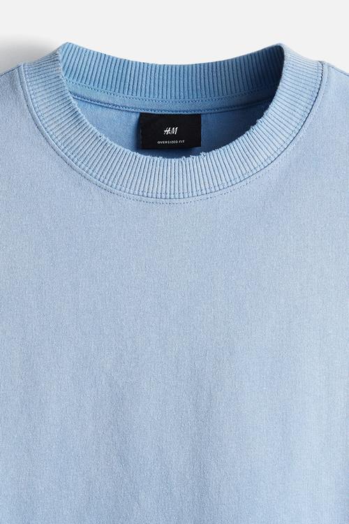 Oversized fit t-shirt - blue ombre