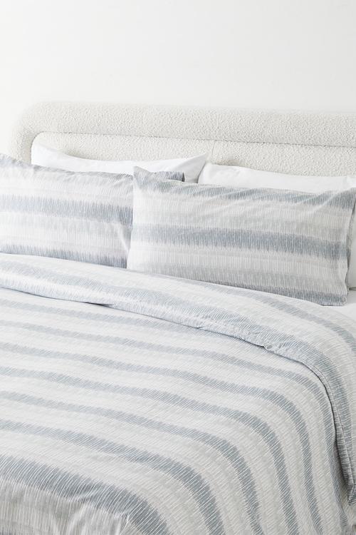 Sabian Stripe Super Soft Duvet Set - Blue