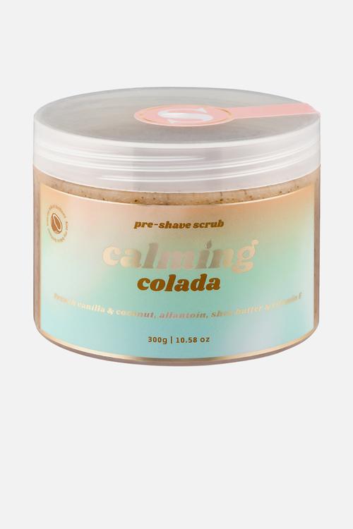 Calming Colada Pre-Shave Scrub with Coconut, Allantoin and Vanilla