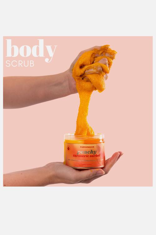 Peach & Turmeric Body Scrub for Glowing Body Skin