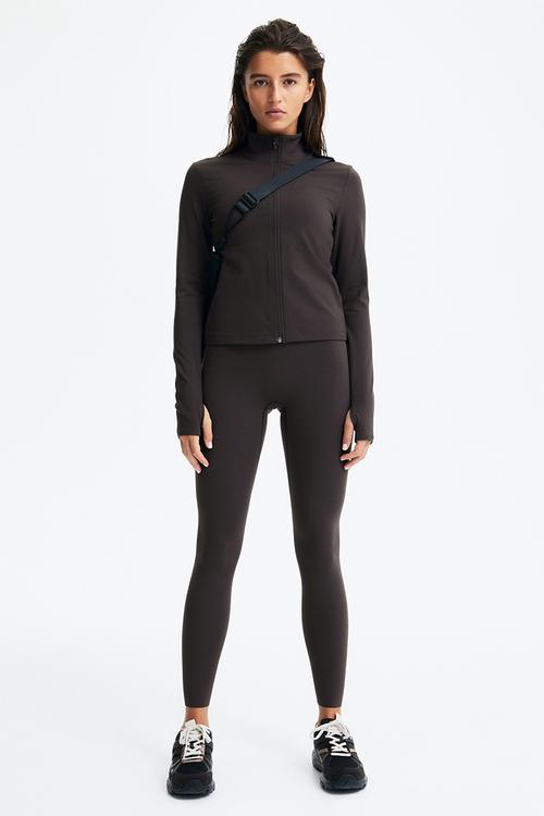 Zip-through sports jacket with softmove™ - brown