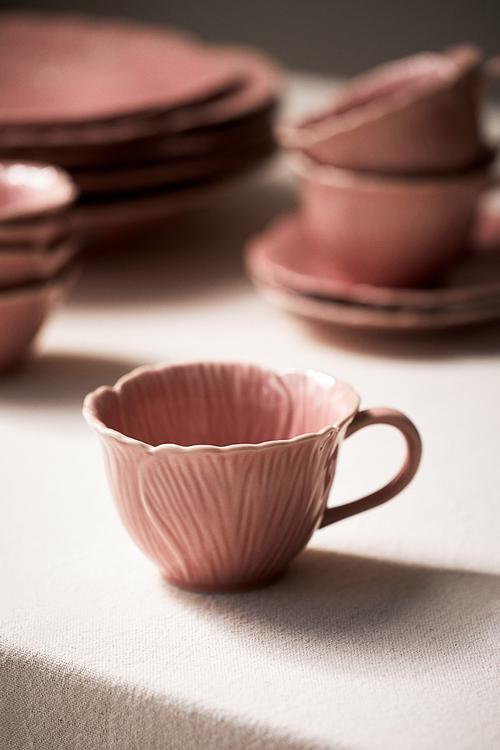 Stoneware mug - pink