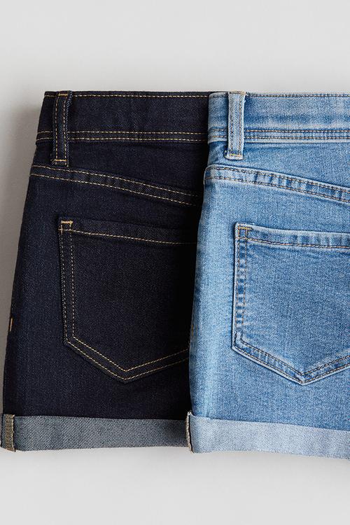 2-Pack denim shorts - denim blue