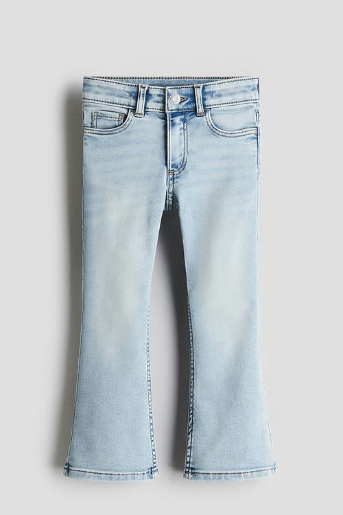 Super soft flared leg jeans - light denim blue
