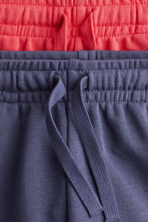 2-Pack sweatshirt shorts - navy blue/red