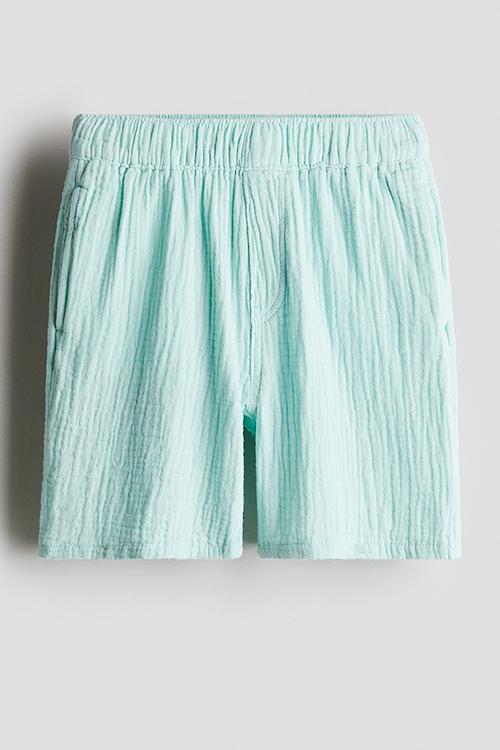 Muslin shorts - light turquoise